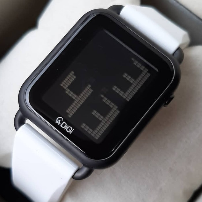 ✅New Alexandre Christie Digi Ac9332 Black White Jam Tangan Original Terbaru