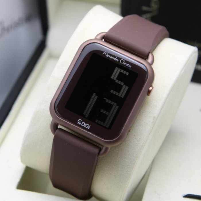 ✅New Alexandre Christie Digi Ac9332 Black Brown Jam Tangan Original Limited