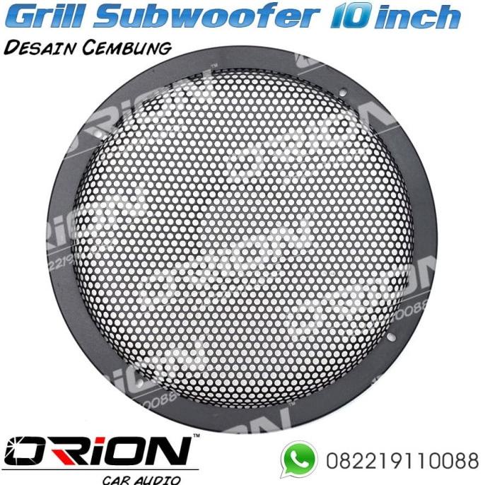 GGA611 Grill Subwoofer Besi 10 inch desain Cembung - Orion Audio +