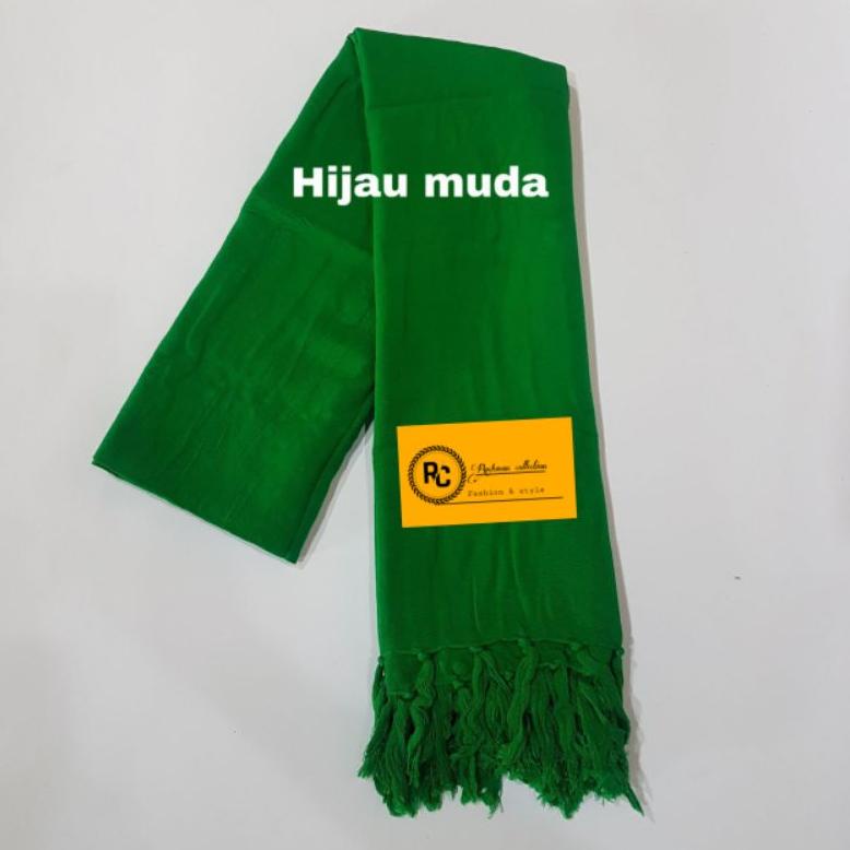 Bisa Cod Sorban pria polos Hijau Rida solo Surban panjang exclusive .,