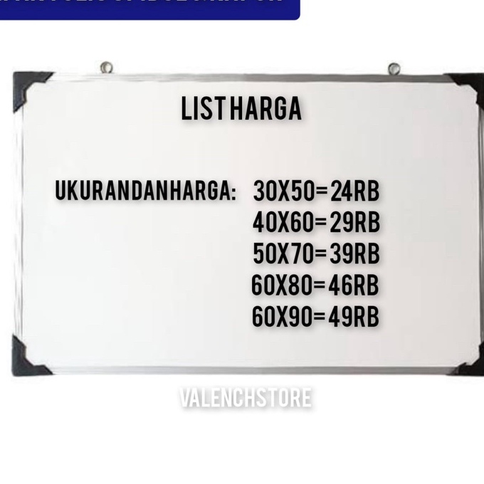 

[N15㊛] Papan Tulis 60X90cm Spidol dan Kapur Whiteboard / Blackboard Ukuran 60X90..