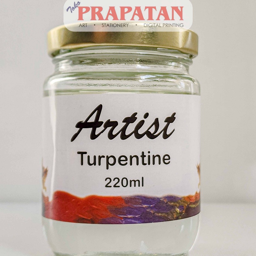 

(Z20❣) Artist Turpentine 220ml | Medium Cat Minyak!