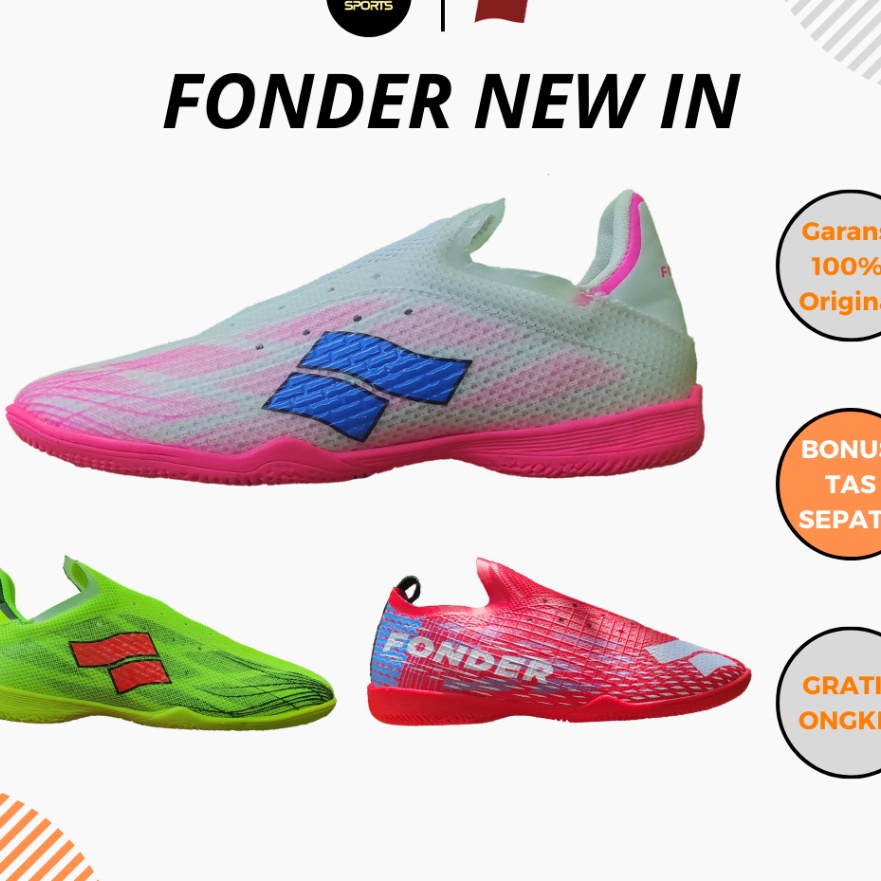 (H7739I> Sepatu Futsal Fonder Quickness Original - kekiniaan.
