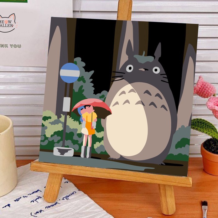 

(D04➤) Paint By Numbers KIT - Totoro by Studio Ghibli.!