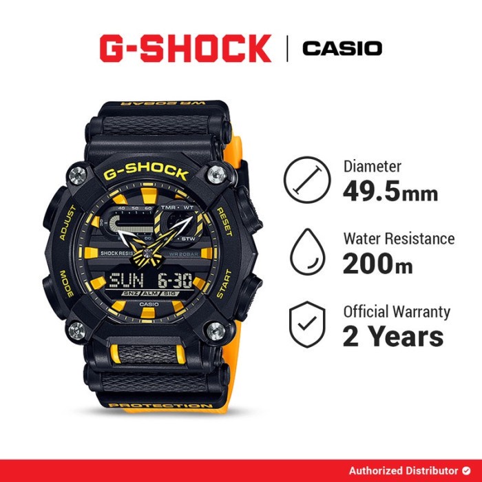 G-Shock Jam Tangan Pria GA-900A-1A9DR Analog Digital Original