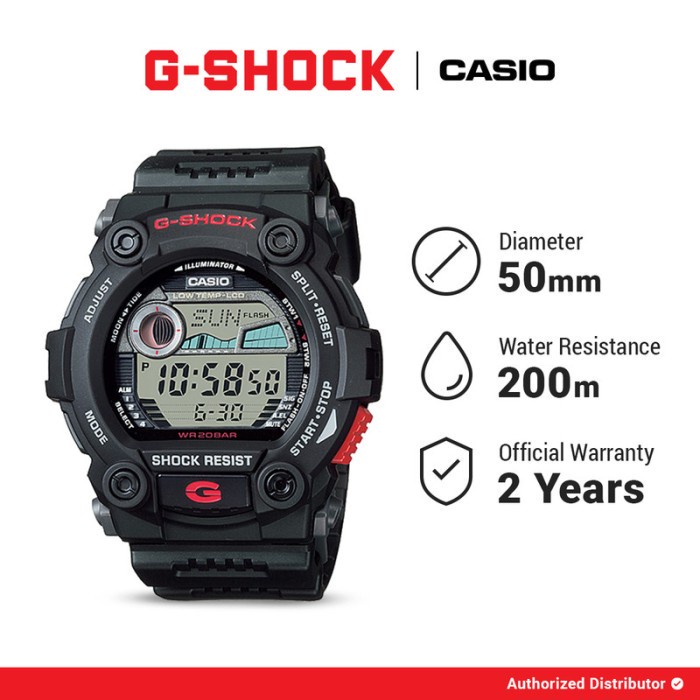 [READY INSTANT] G-Shock Jam Tangan Pria G-7900-1DR Water Resistant Original