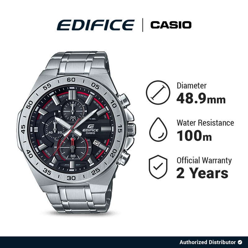 Casio Jam Tangan Pria Edifice EFR-564D-1AVUDF Original Analog silver