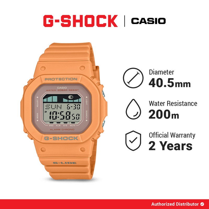 G-Shock Jam Tangan Wanita GLX-S5600-4DR Original Digital Orange