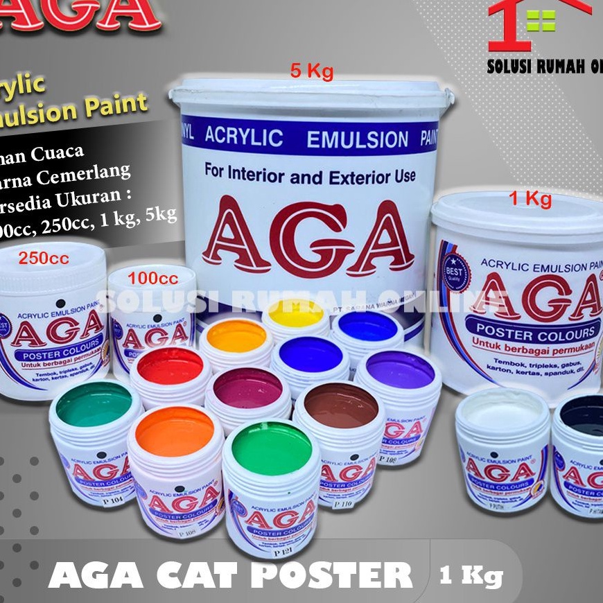 

(I23㊛] Cat AGA Poster Acrylic / Akrilik / Dekor / Gabus Lukis 1 Kg..