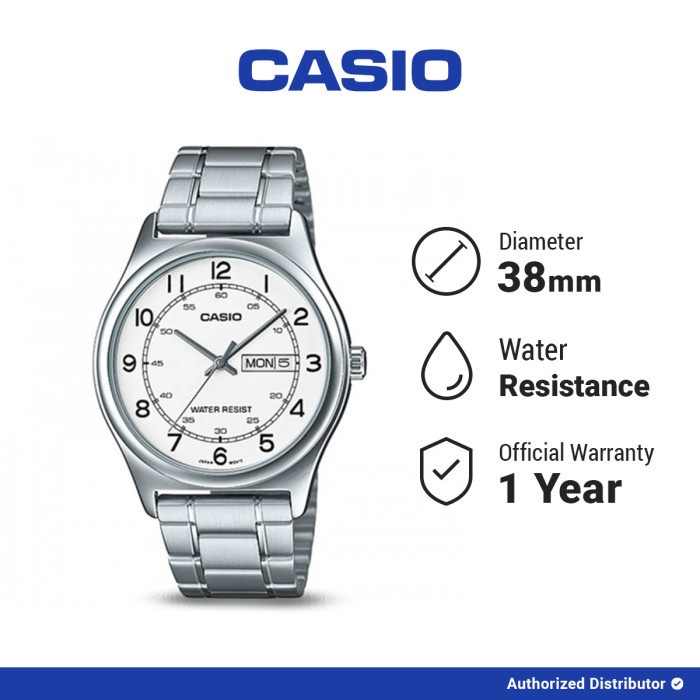[READY INSTANT] Casio Jam Tangan Analog Pria MTP-V006D-7B2UDF