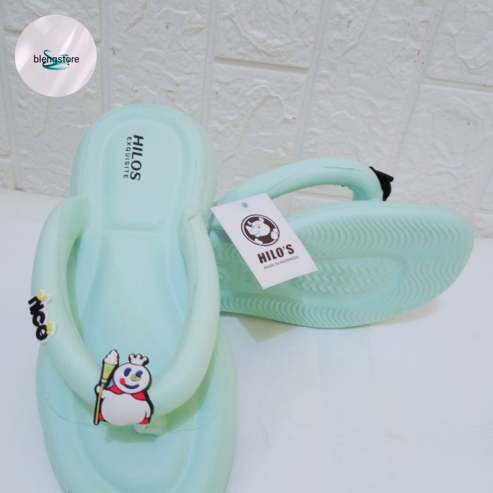 Sandal Viral Mixue Sandal Karet Anak Cewek