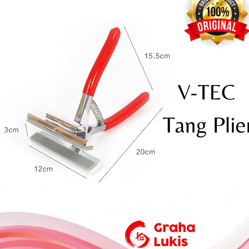 

(L51➸] V-Tec Canvas Clamp Pliers 12cm / Tang Kanvas V-tec..