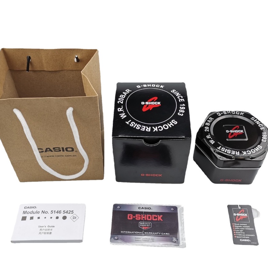 (E20✔> One Piece / Dragon Ball Gshock Metal Tin Box and Casio Paper Bag❦..
