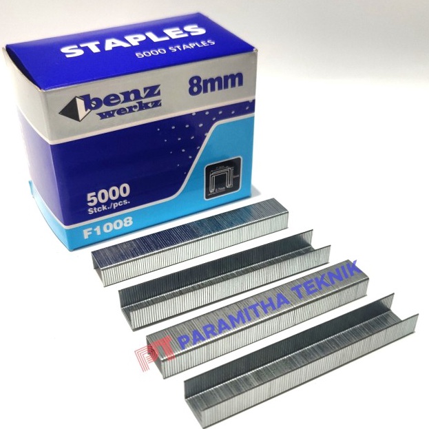 

Isi staples tembak 8 mm 1008F refill stapler 8mm 5000 pcs Benz Werkz ✱mcbღ