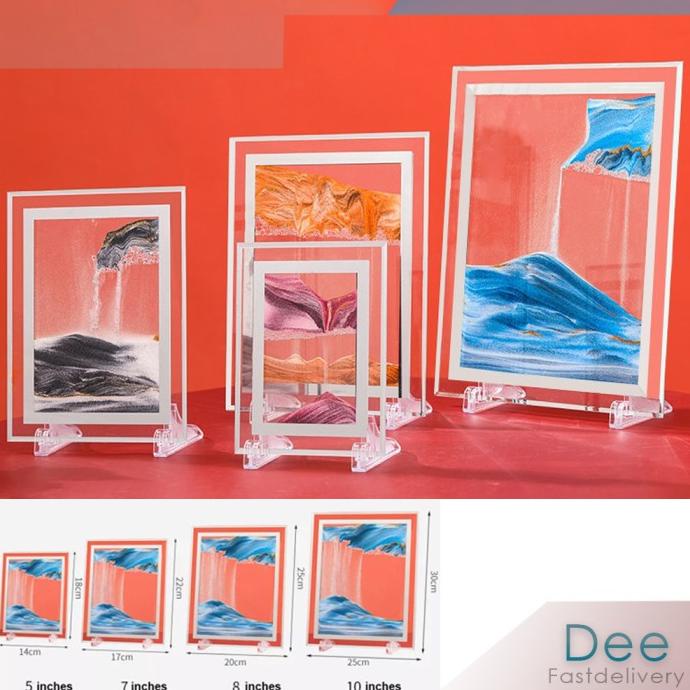 Moving sandscape - Moving Sand Painting art picture - SQUARE FRAME