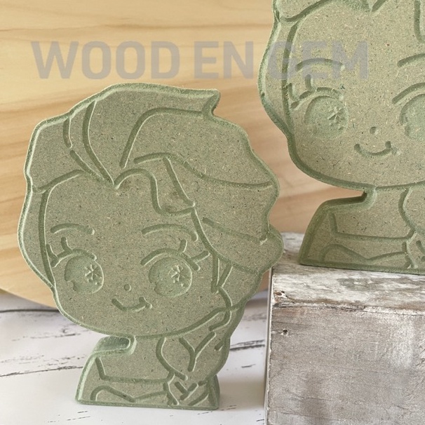 

[ART. K10E] DIY Wood Character Painting Mewarnai Melukis Kayu Karakter Elsa | Woodengem | 15 cm