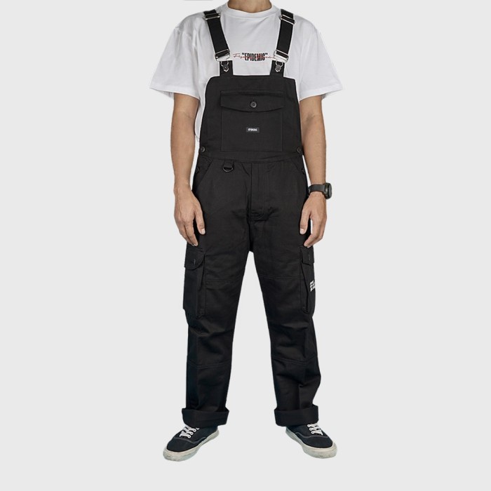 Hards Epidemic Overall Jumpsuit Black Cambridge
