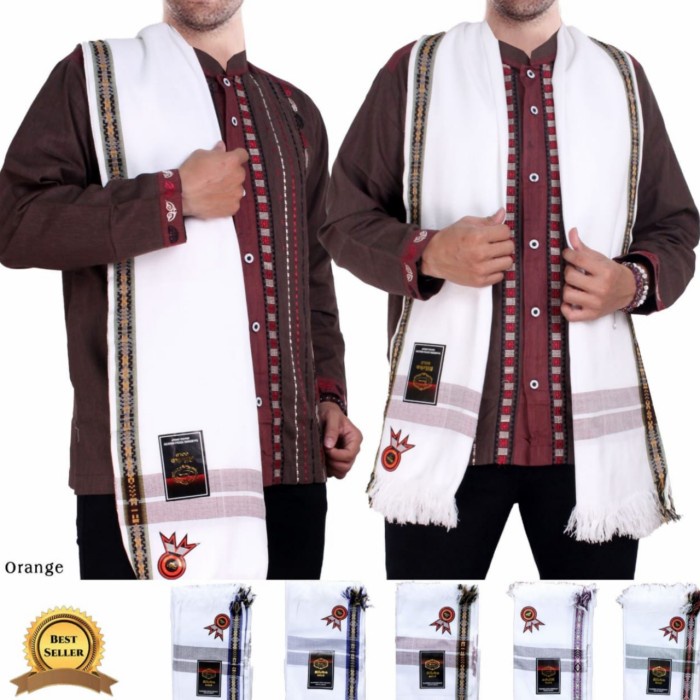 Sorban sorban putih model panjang sorban habib new sorban terbaru new normal(S4S0) BISA COD ORIGINAL