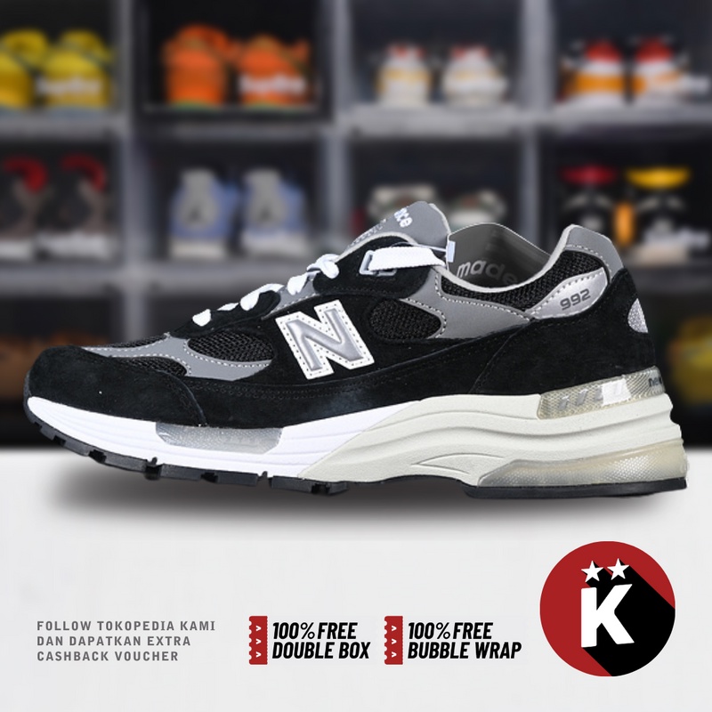 NB Balance 992 Black Grey M992EB (Size 36-45)