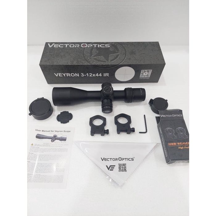 ✨New Ori Teleskop Vector Veyron 3-12X44 Ir Sfp Titik Tingah Nyala Terbaru Terbatas