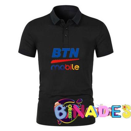 Kaos-Baju Kerah Model Polo T-Shirts Bank Btn Mobile Banking Bumn - 03