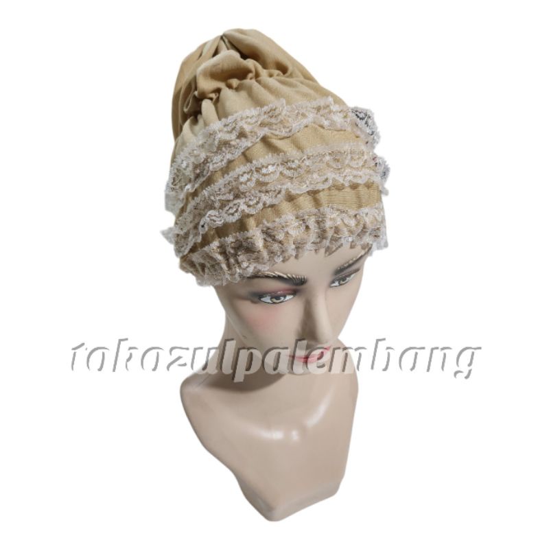 Ciput Inner AJIK Anpus KERUT RENDA JADUL | Dalaman Jilbab Nenek