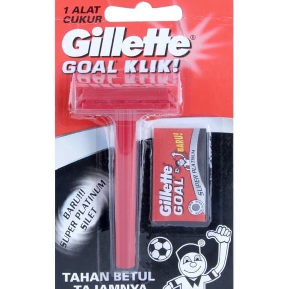 ➘✣✰ ALAT PISAU CUKUR SILET MODEL LAMA GILLETTE GOAL KLIK SHAVER RAZOR KLIK