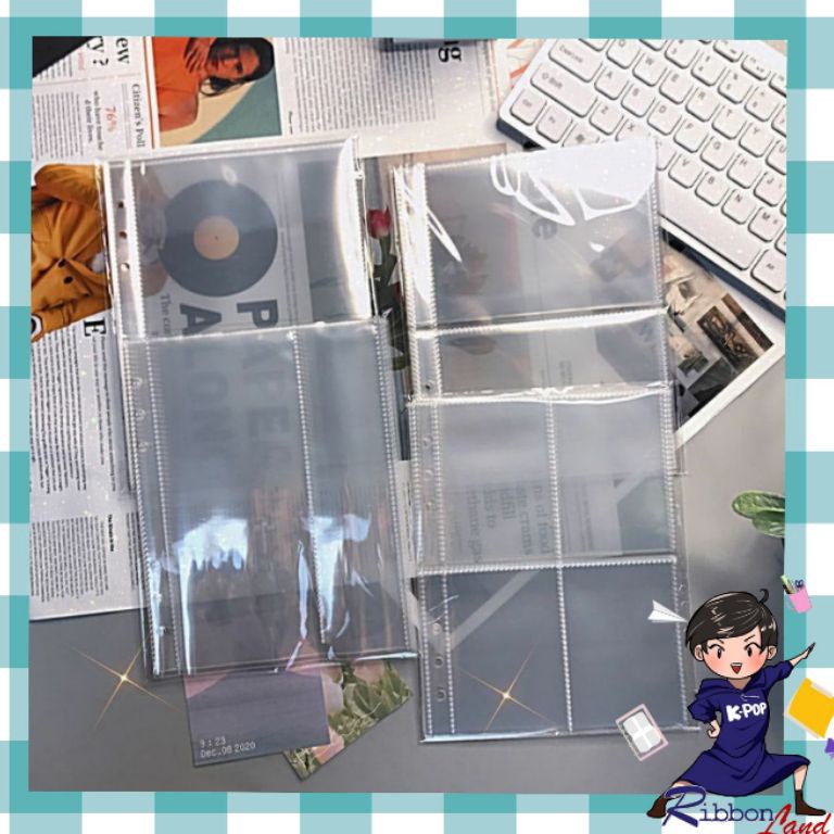

YFJS3938 ( 10 lembar ) A5 Sleeve Clear Tebal DOUBLE SIDE 6 Ring Photocard