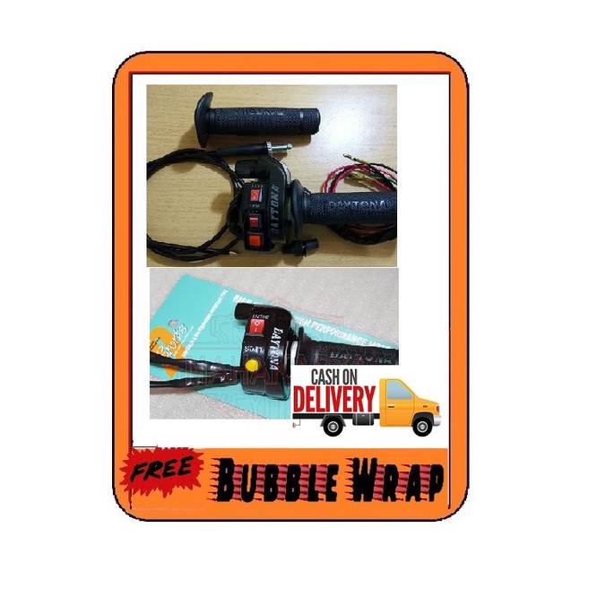 Handgrip Gas Spontan Daytona UNIVERSAL Starter Saklar 2 & 3 tombol ready