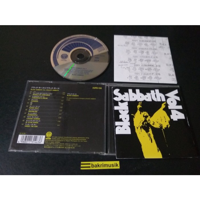 CD - Black Sabbath ‎– Black Sabbath Vol 4 - Import Japan - R78