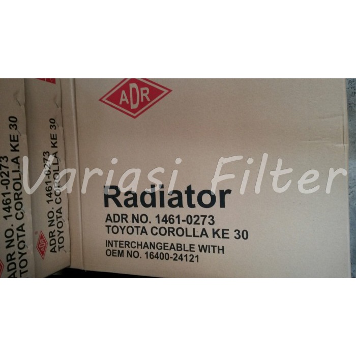 Radiator Corolla KE 30 '75-'79 berkualitas