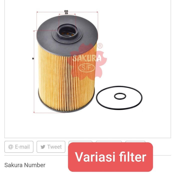Fuel Filter /filter solar KM005031 berkualitas
