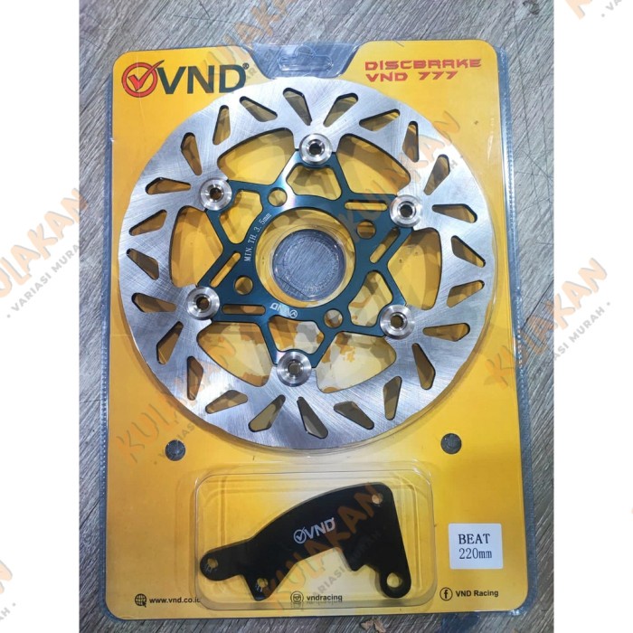Disc Brake Piringan VND 220 mm Beat Vario Scoopy Model PSM + Braket termurah