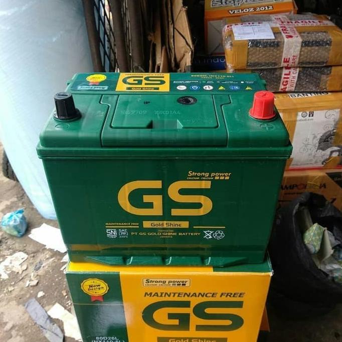 Accu Aki 80D26L NX110-5L MF Kering 12V 80AH 80Amper GS Gold Shine