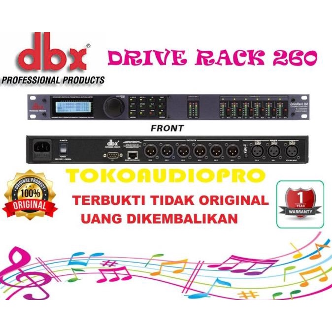 DLMS DBX Driverack 260 Digital Speaker Management Original DLMS