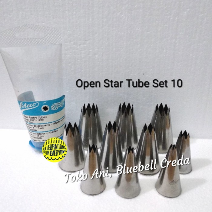 

✅Termurah Ateco Open Star Pastry Tube Set 10 Pcs Berkualitas