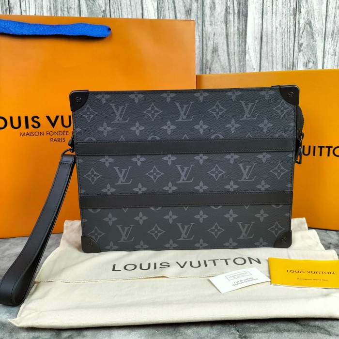 ✨Sale Handbag Pouch Clutch Bag Pria Lv2023 New Eclipse Super Miror Vip Bisa Sameday