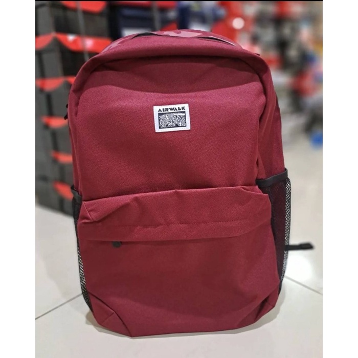✨Ready [Ori] Tas Ransel Airwalk Backpack Warna Merah Terbatas
