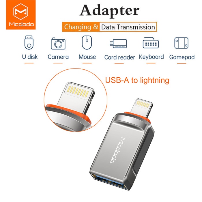 Ready stok Mcdodo OTG iPhone X 11 12 13 14 USB Converter Adapter Flashdisk