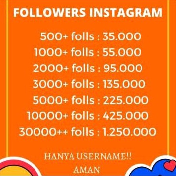 FOLLOWERS INSTAGRAM INDONESIA 100%