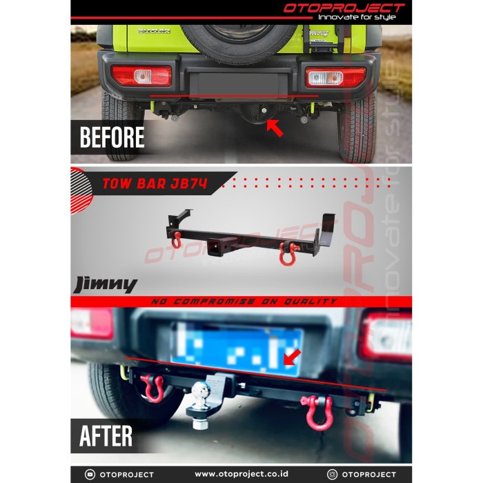TOWBAR SUZUKI JIMNY JB74 berkualitas