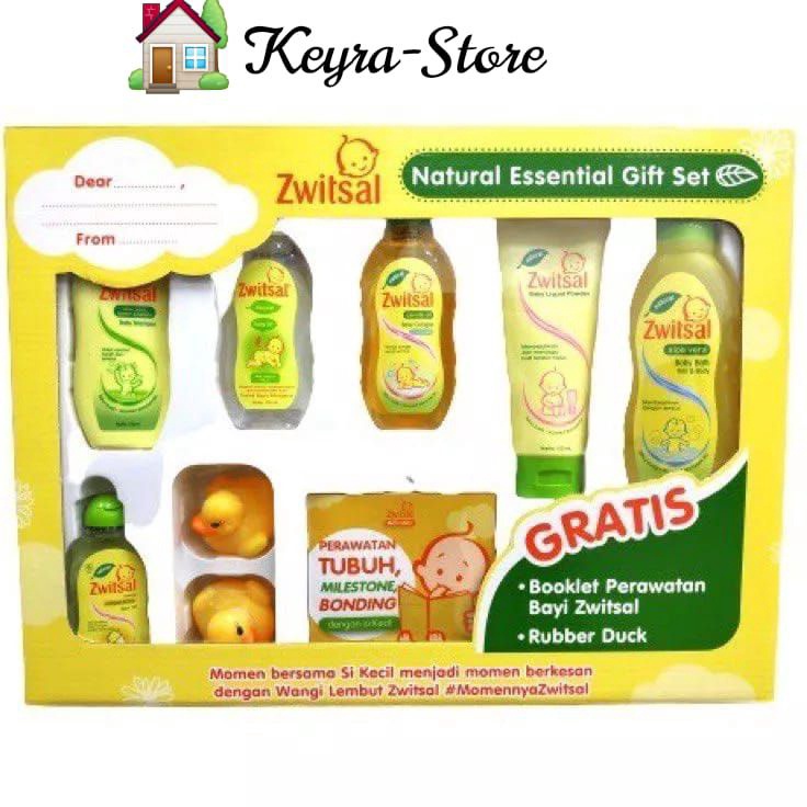 GYMS9950  1 PAKET ZWITSAL BOX PAKET SABUN MANDI LENGKAP FREE 2 BEBEK KADOAN BABY - SNI [EXP 20025]