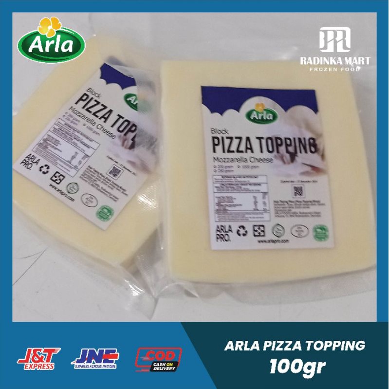 

Arla Pizza Topping Mozarella Cheese 100gr - Keju Mozzarella Arla exp terbaru