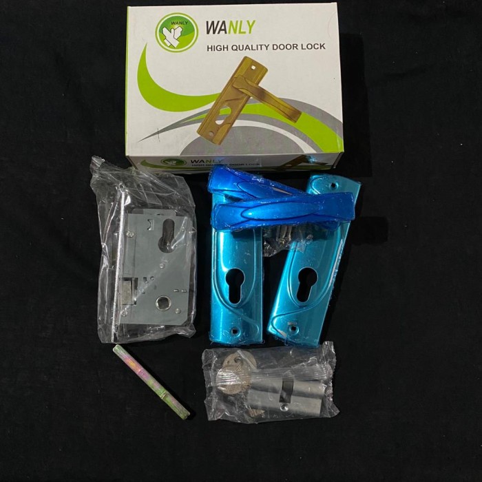 Handle + Kunci Pintu / Gagang Tarikan Rumah / Kunci Pintu Rumah Kecil