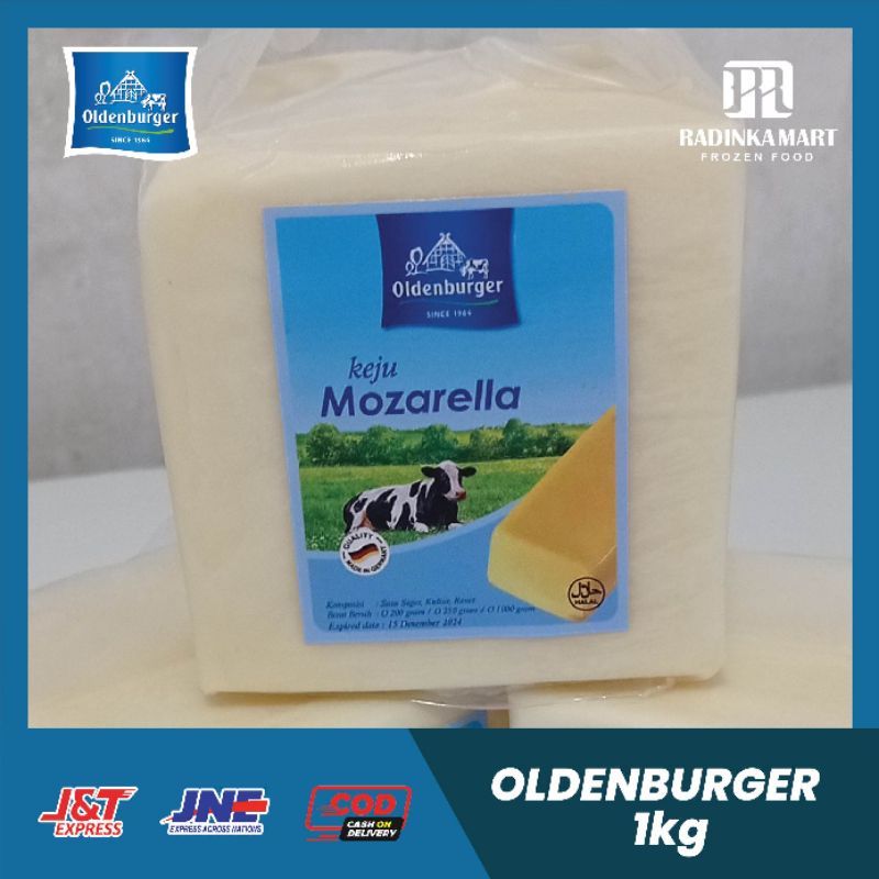 

Keju Mozzaella oldenburger 1kg/Oldenburger Mozarella Cheese 1kg - Keju mozzarella oldenburger exp terbaru