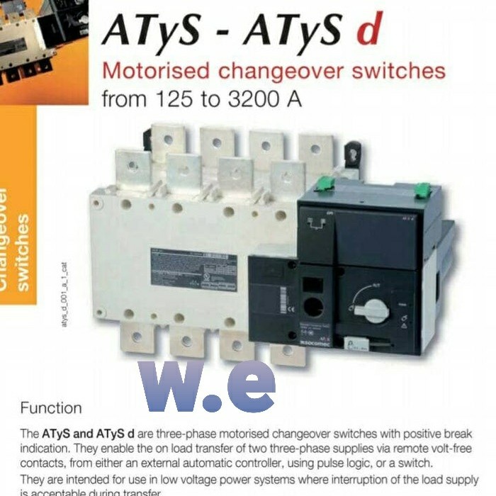 ✨Ori Cos Change Over Switch Motor Motorized Atys R 160A 160 A Amper Socomec Limited