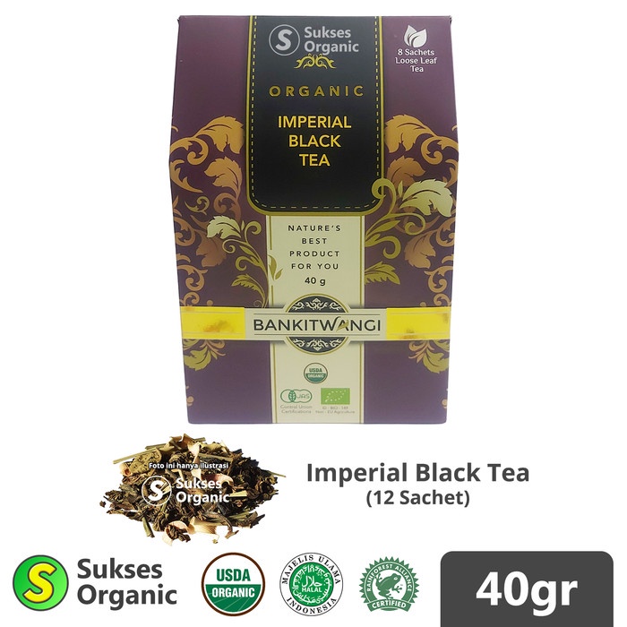 

Bankitwangi Teh IMPERIAL BLACK TEA Organik Isi 12pcs