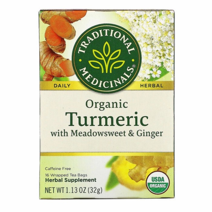 

Traditional Medicinals Organic Turmeric Meadowsweet Herbal Tea isi 16