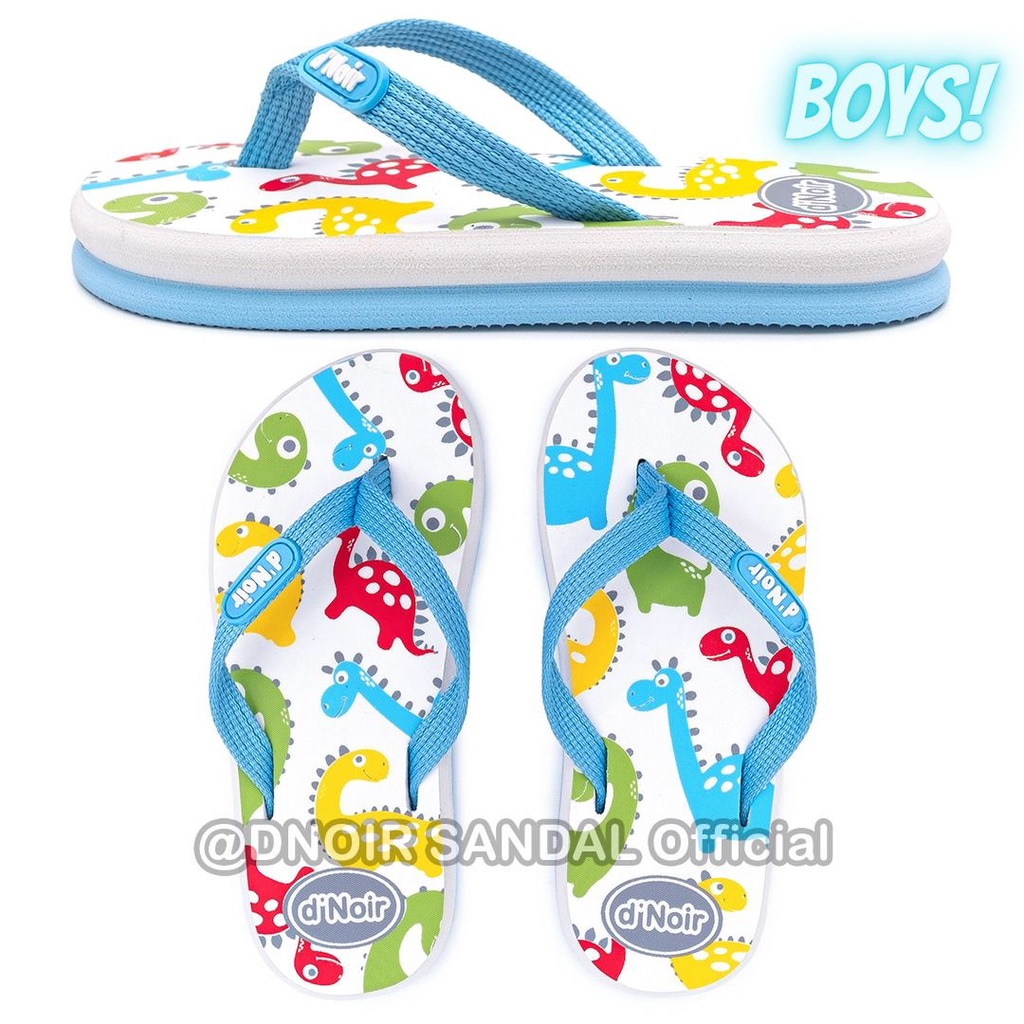 DNOIR Sandal Jepit Anak Laki Laki & Perempuan DINO size 25 - 36
