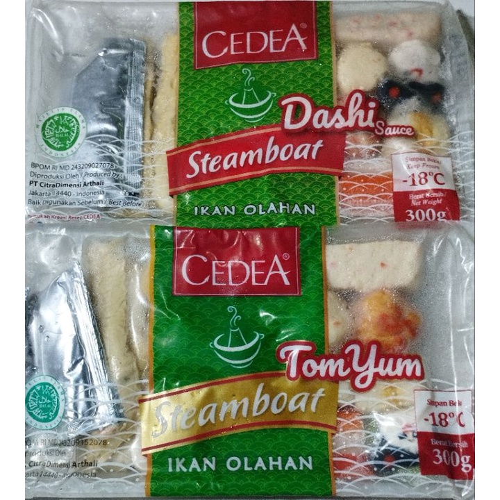 

steamboat cedea tomyum dan dashi berat 300gram